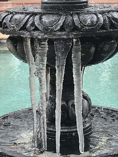 Fountain with Icicles