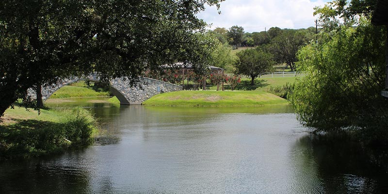 Picture of Texas Hill Country, trees and river