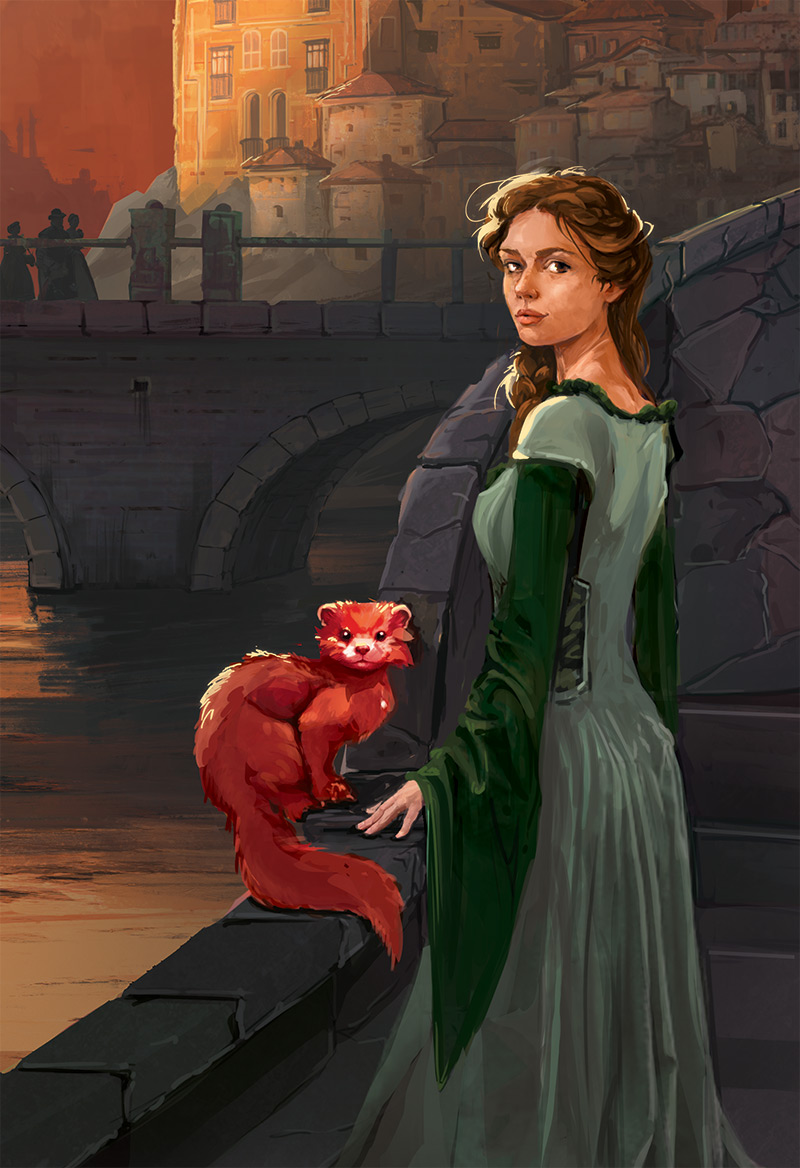 Close up of Maggie and a friend.